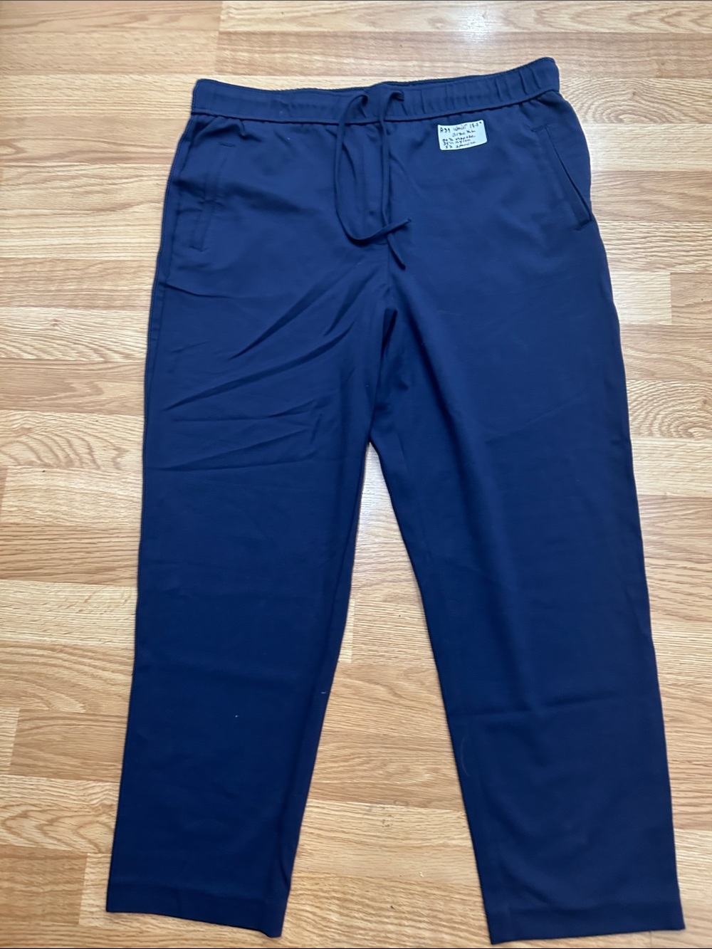 A39.    Navy Drawstring Jogger Pants